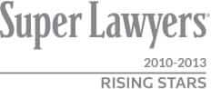 Super Lawyer 2010-2013 Rising Star
